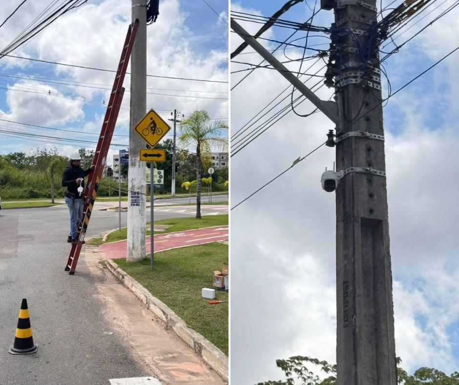 Associação instala câmeras de segurança em pontos estratégicos do nosso bairro